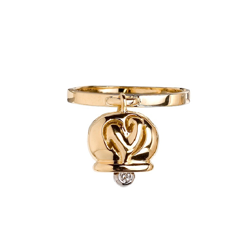 Campanella Ring in Yellow Gold and Diamond | Chantecler