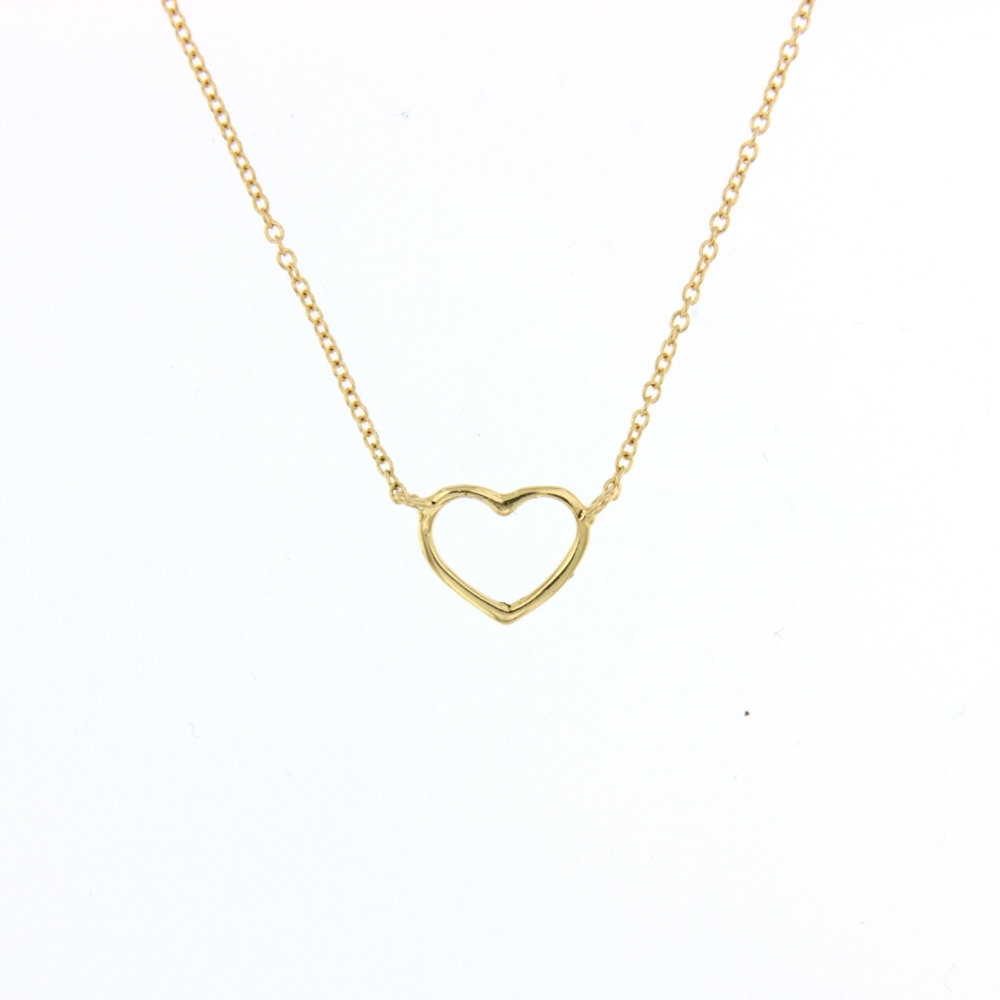 Rose Gold Thin Thread Heart Necklace | Marco Gerbella