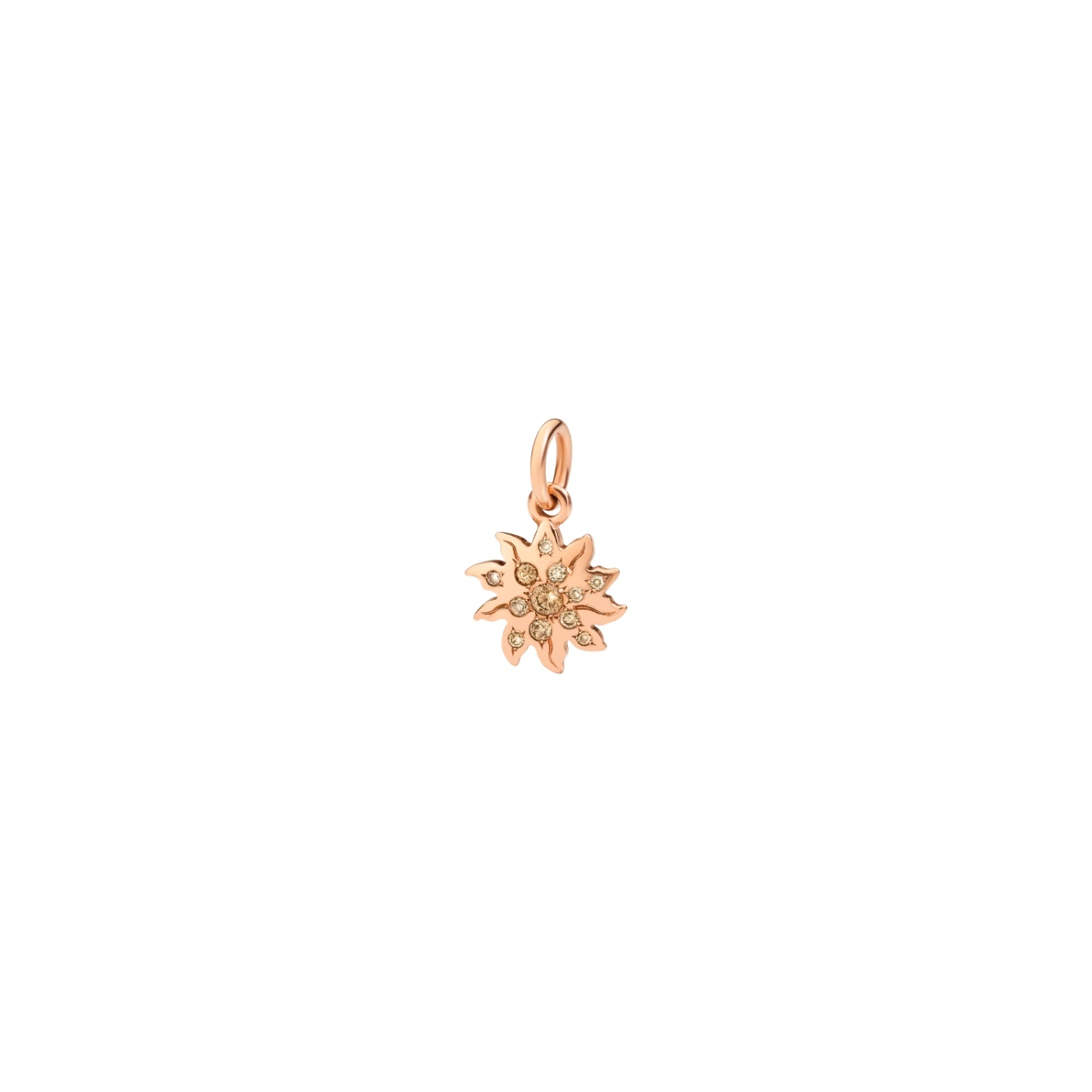 Ciondolo Sole in Oro Rosa con Diamanti Brow | Dodo