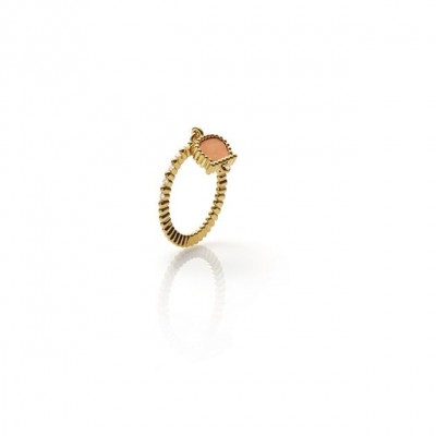 Bell Ring in Yellow Gold with Kogolong and Diamond | Chantecler